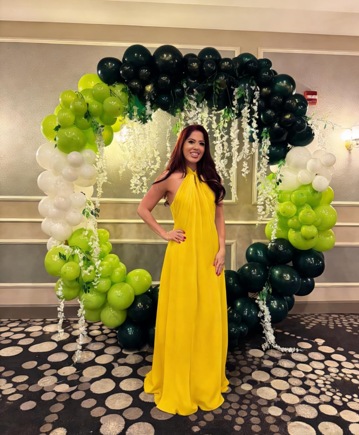 Halter Bridesmaid Dresses with Pockets for Women Long Chiffon Formal Dress A Line Pleated Evening Party Gowns DR30