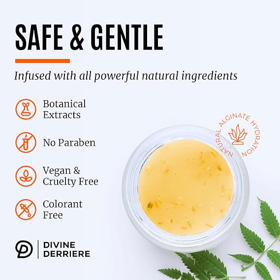 Divine Derriere Vajacial Hydrogel Mask - Premium Modeling Mask with Turmeric & Vitamin C - Deeply Purifying & Super Hydrating Facial & Vajacial Masks, Hydro jelly Peel-Off Powder (Full Kit)