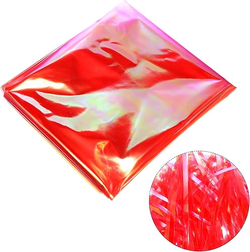 Miniatura 2 de Outus Película de celofán iridiscente de celofán arcoíris, película iridiscente para cestas de regalo, envoltura de bricolaje, decoración de