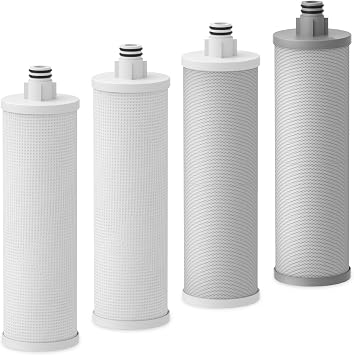 M3005 Replacement Filter Cartridge Set Compatible with Frizzlife SK99,SP99,SK99 NEW and SP99 NEW Water Filter System 4 Pack