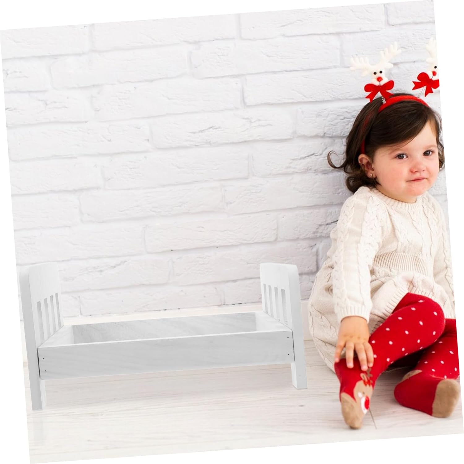 Vaguelly Retro Newborn Photography Bed Props for Doll Bed Photo Accessories for Boys Girls Versatile Furniture for Professional Photoshoots