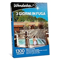 WONDERBOX – Cofanetto Regalo – 3 Giorni in Fuga – 2325 Soggiorni – 2 Notti – Regali di Coppia per Trascorrere Un Weekend di Esplorazione del Territorio, Idee Regalo per Anniversario