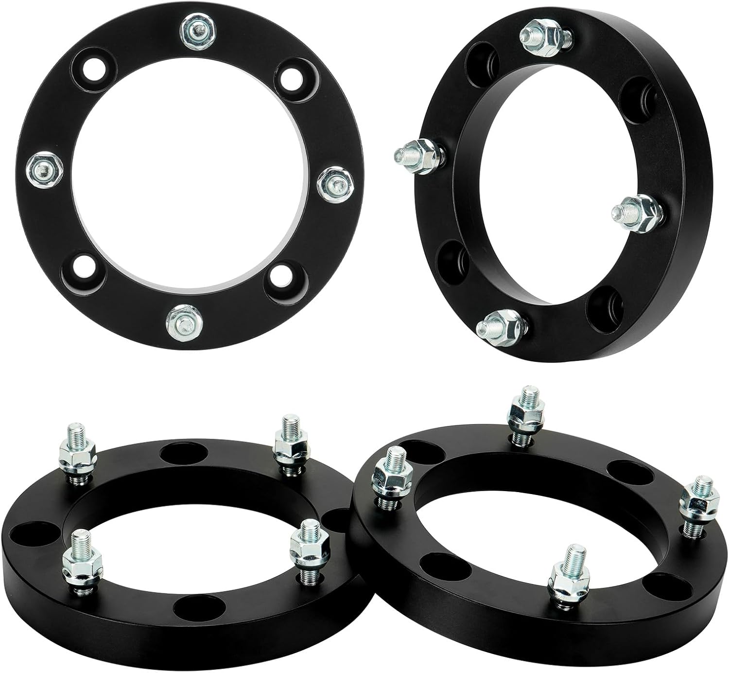 Aeagle 4x156 Wheel Adapters 2" for Polaris Sportsman Ranger RZR, Forged 4 Lug Wheel Spacers with 3/8"-24 Studs 131mm Bore 4PCS