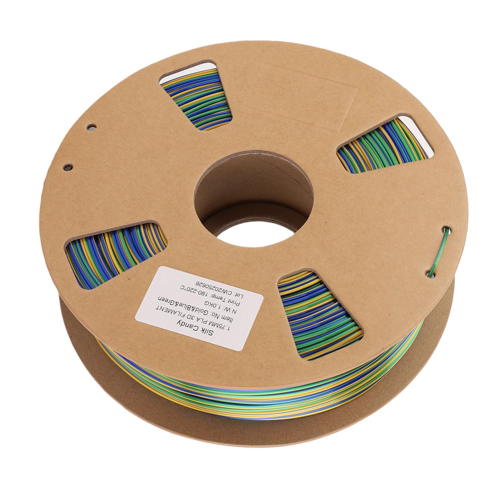 1,75 mm PLA Filament do drukarki 3D Wysoka wytrzymałość Żywe kolory Profesjonalny materiał do drukowania 3D do rękodzieła Dekoracje Złoty Niebieski Zielony Rolka 1 kg