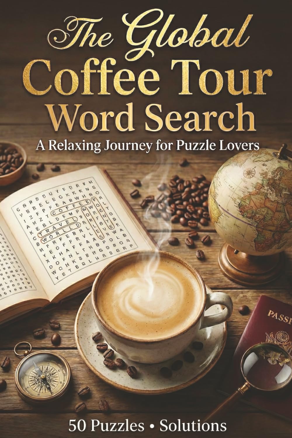 The Global Coffee Tour Word Search: A Relaxing Journey for Puzzle Lovers: Large Print Puzzles for Coffee Enthusiasts, Baristas, and Fans of Specialty ... (The Melibooks Word Search Collection)