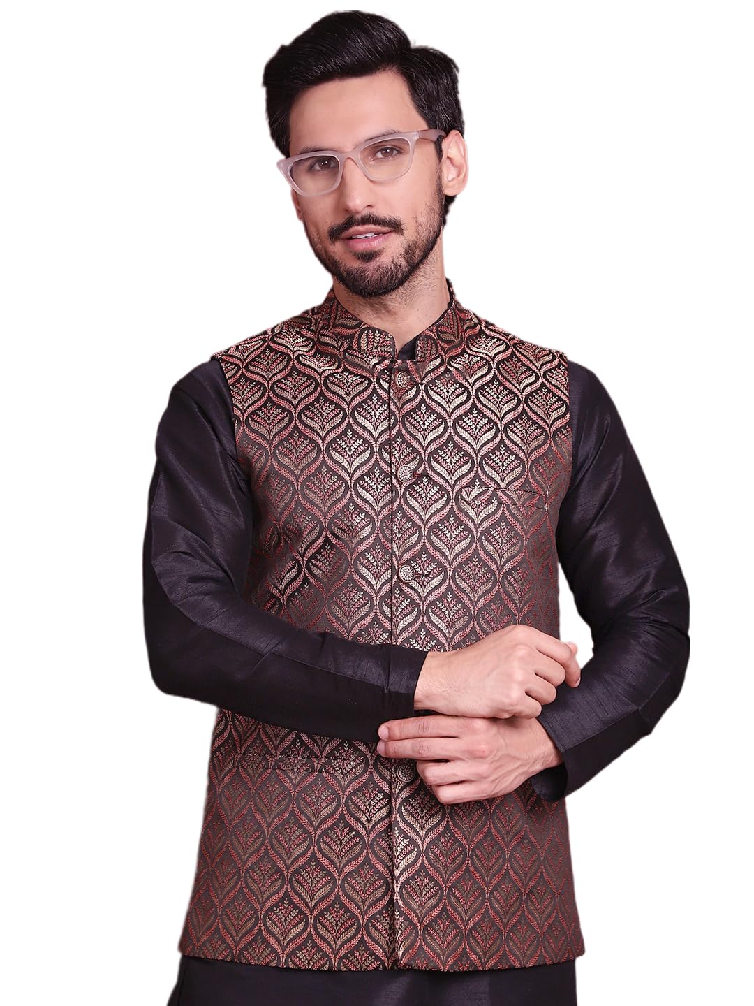 jompers Men's Woven design Waistcoat-picture-53