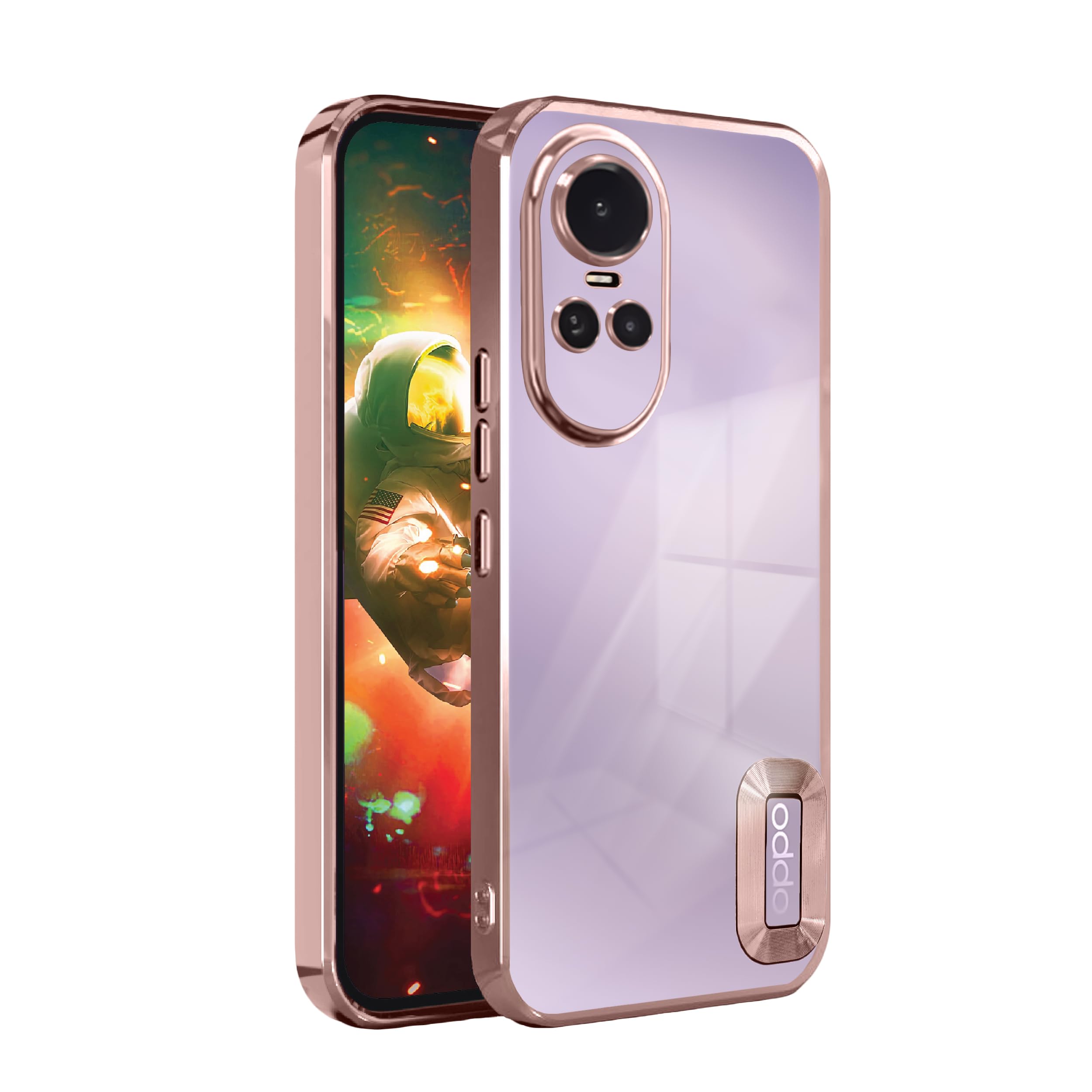 V-TAN Electroplated Logo View | Slim Shockproof | Soft TPU | Anti-Yellow Back Case Cover Compatible with Oppo Reno 10 pro 5g (Rose Gold) (B0CS9TMB1B) Amazon Price History, Amazon Price Tracker