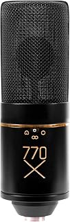 MXL 770X Multi-Pattern Condenser Microphone Bundle with Shock Mount, Pop Filter, 20' XLR Cable | Studio Quality Recording, Gaming & Streaming (Black)
