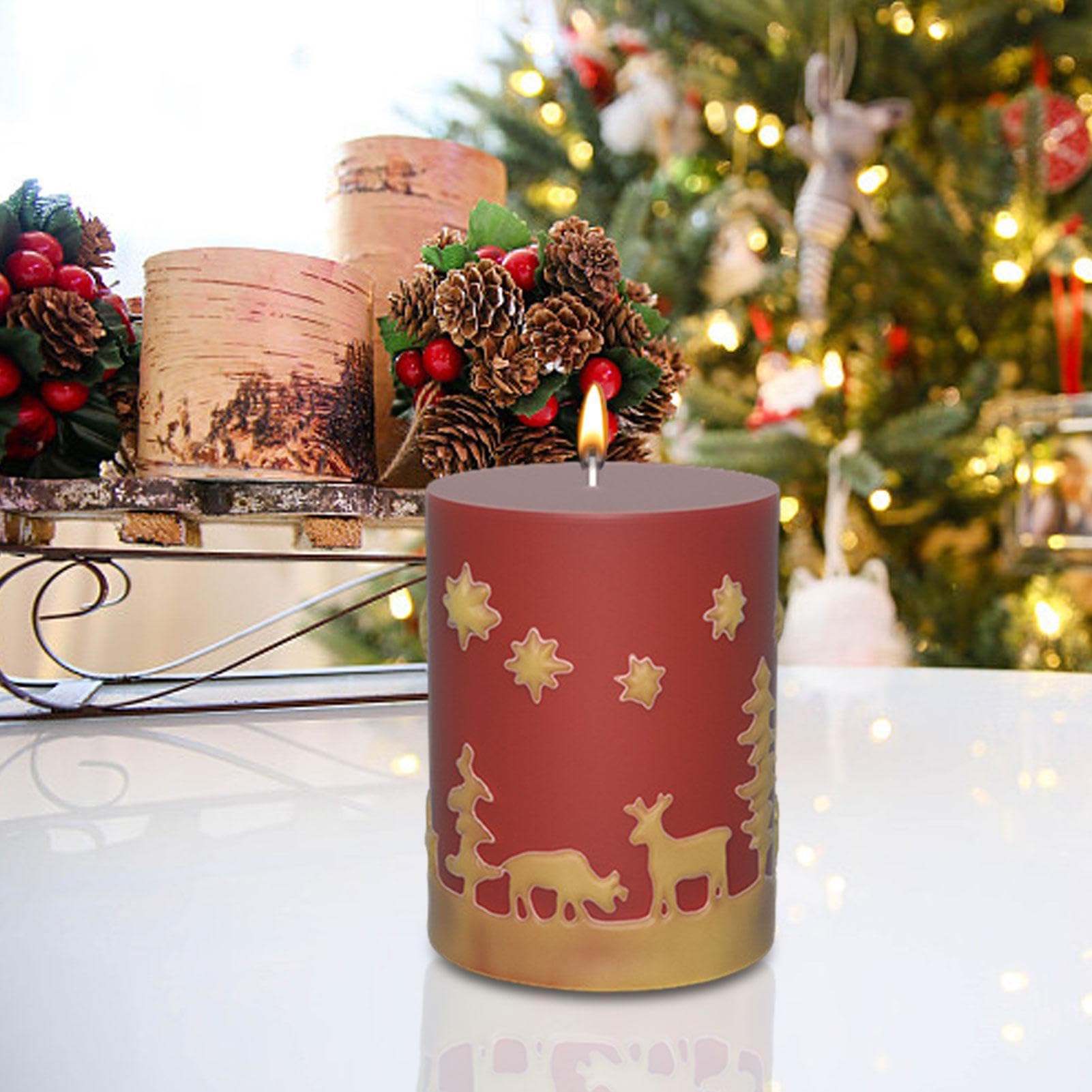 Amazon.co.jp: ピラーキャンドルモールド - クリスマス用の