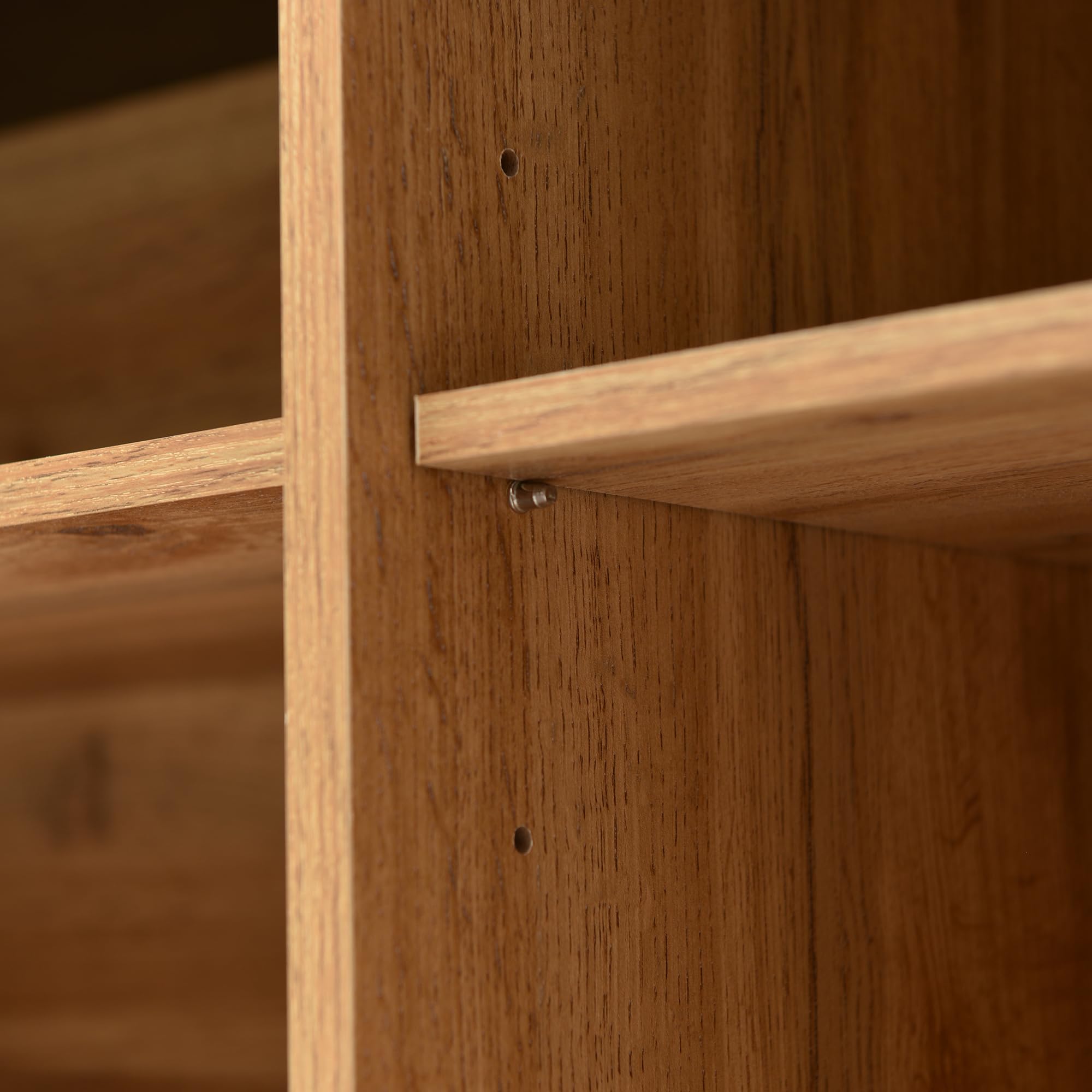 Casa & Arredamento - Aparador moderno de madera con tres puertas y estantes, montaje fácil, diseño que ahorra espacio, robusto y fiable, 160 x 35 x 76 cm
