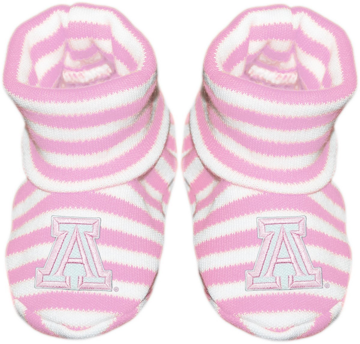 Creative Knitwear University of Arizona Block A Newborn Baby Striped Bootie Sock