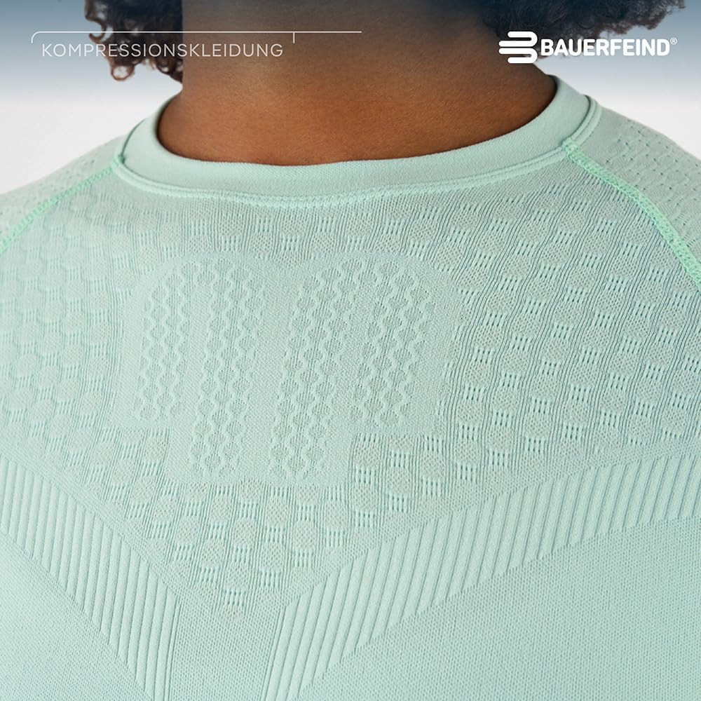 BAUERFEIND Kompressions-Shirt „Sports Compression Shirt Short Sleeve“, Kurzarm-Shirt für Damen, Für verbesserte Durchblutung der Torso- und Armmuskulatur, Polyamid/Elasthan