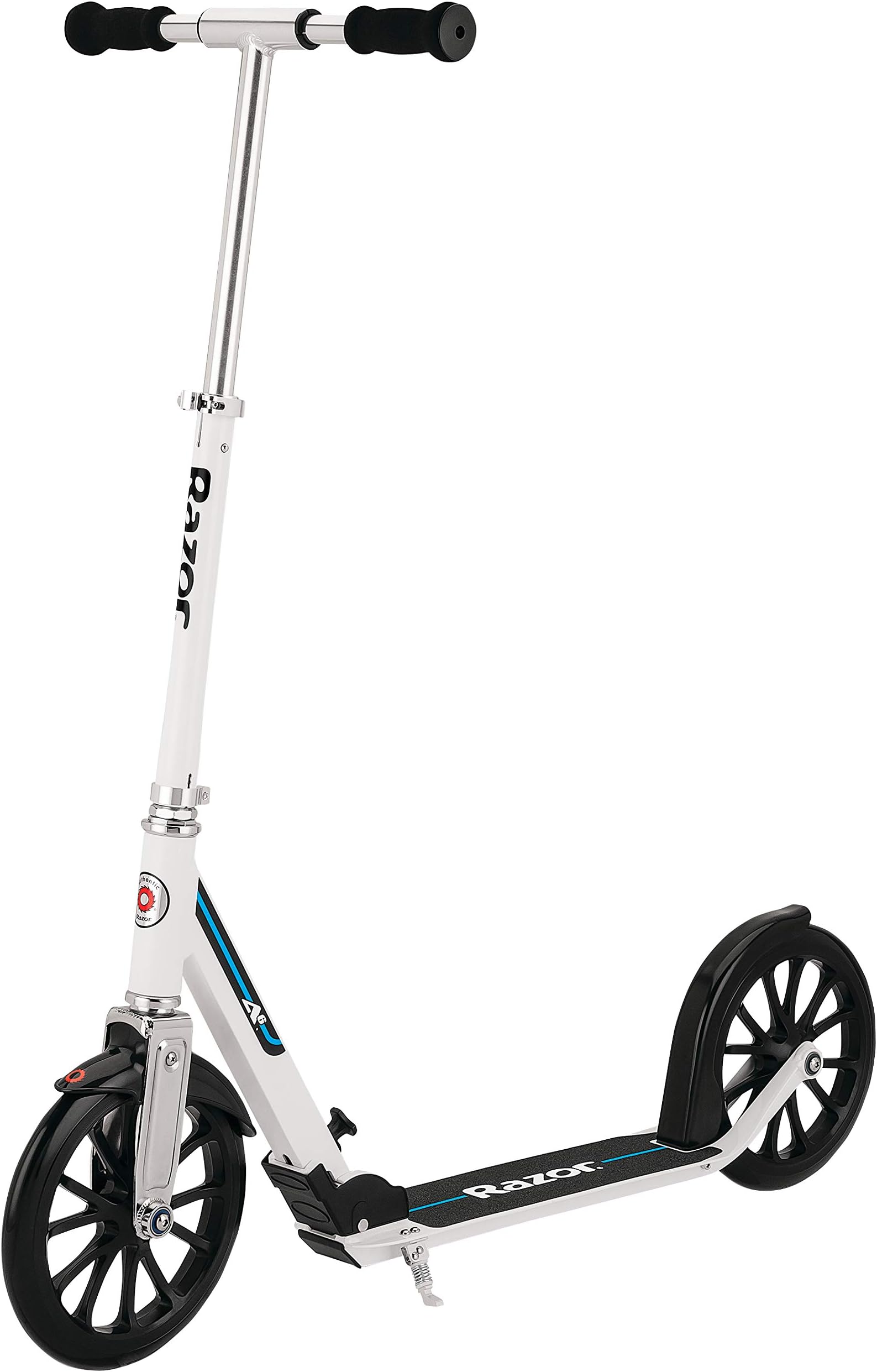 A6 Kick Scooter - Extra large 10" Wheels, Longer Deck, Anodized Aluminum Frame, Foldable, Adjustable Handlebars, Lightweight, for Riders up to 220 lbs
