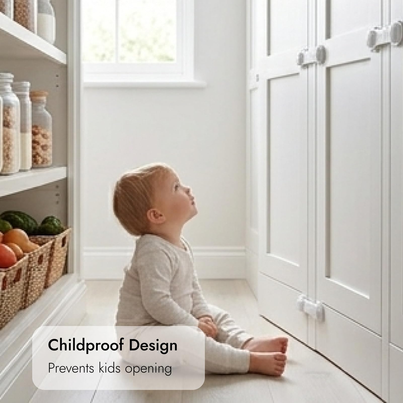 12pcs Securite Placard Enfant, Bloque Porte BéBé, Bloque-Portes, 9,5×3,7cm, Protection BéBé pour Placards, RéFrigéRateurs et FenêTres, Installation Facile Sans PerçAge, Durable et SûR