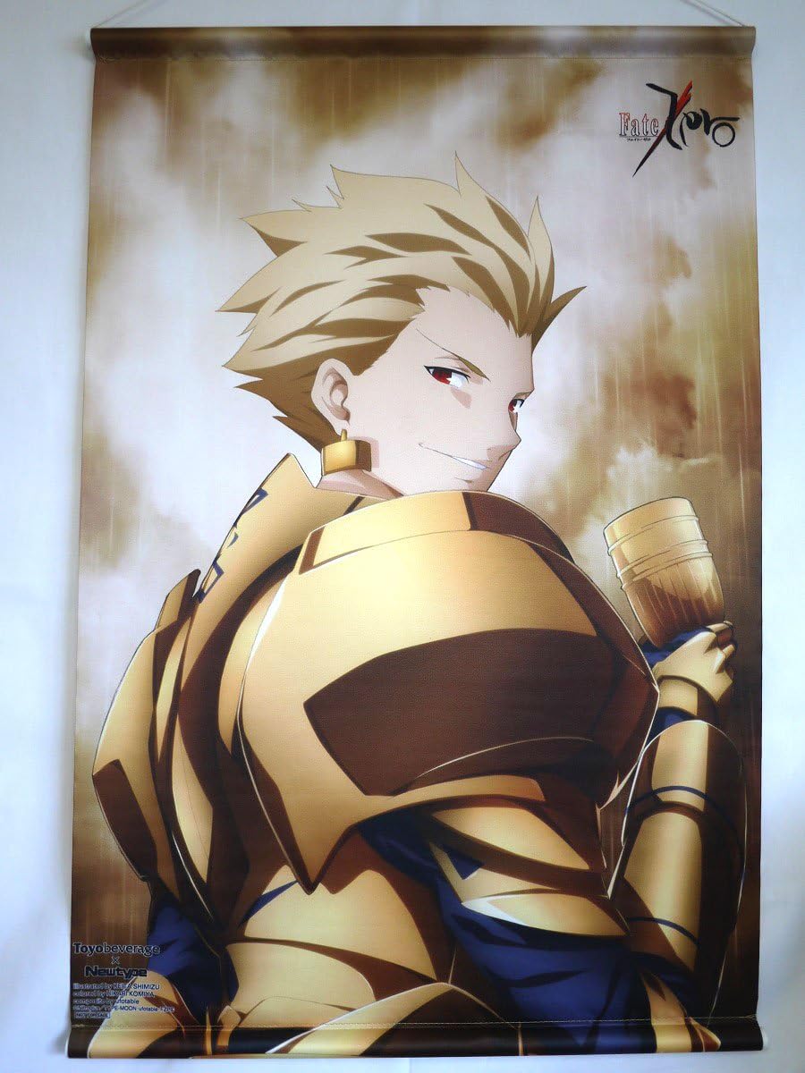 Fate Zero Anime Fabric Wall Scroll Poster Archer / Gilgamesh