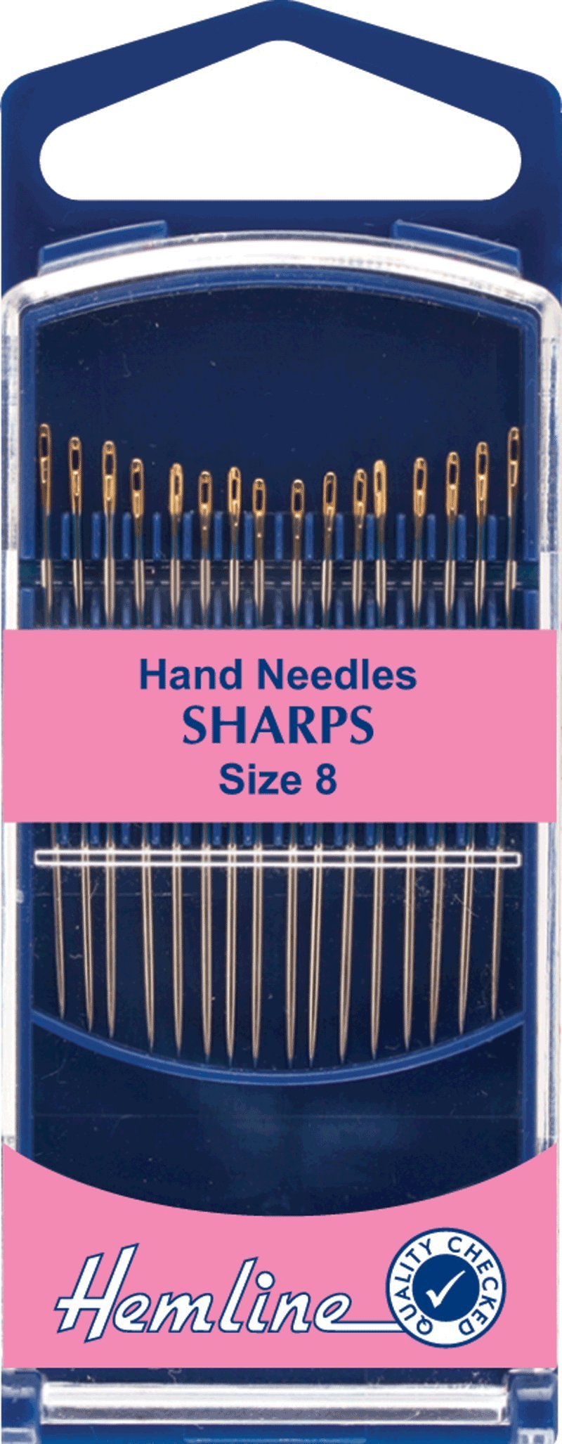Hemline Premium Hand Needles Sharp Size 8 H288G.8