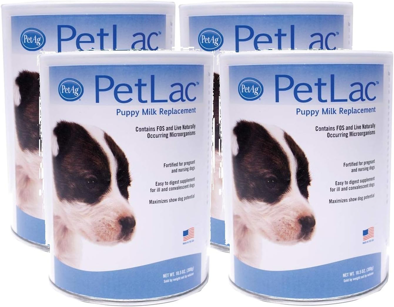 Pet Ag 4 Pack PetLac Milk Powder Puppies, 10.5-Ounces Each
