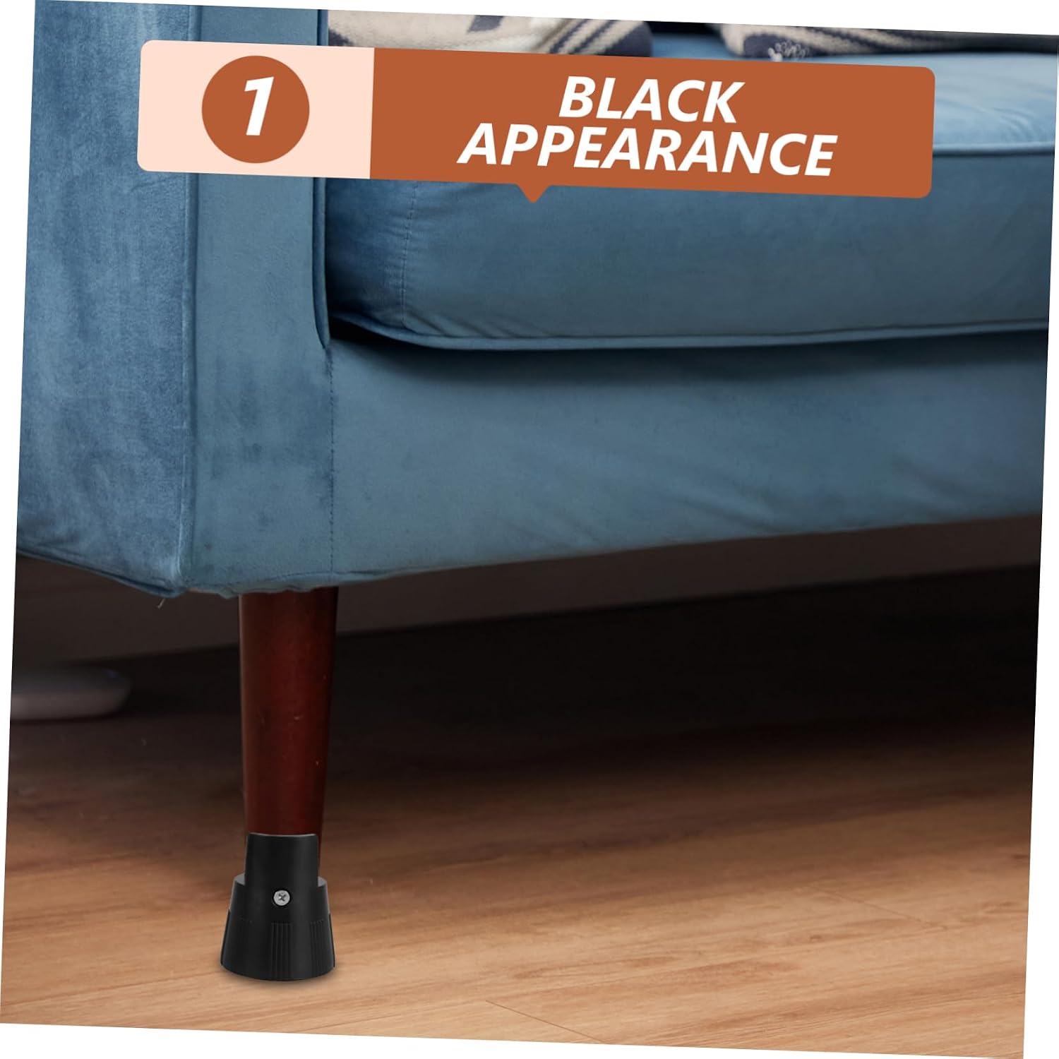 LIFKOME 2Pcs Non Slip Furniture Risers for Tables Beds and Chairs Adjustable Height Floor Protectors with Nonskid Pads for Leveling and Enhanced Usability