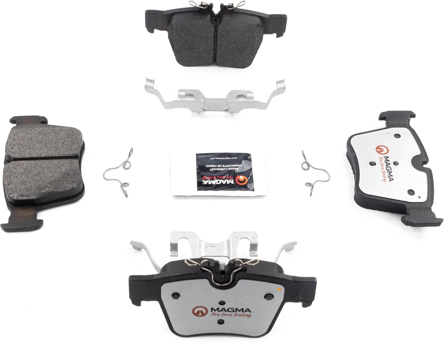 MAGMA Pro-Series PSD1872M Semi-Metallic Brake Pads, Rear