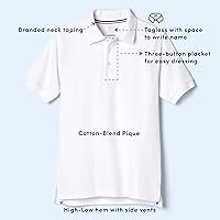 Vista 3 de French Toast Boys Short Sleeve Pique Polo Uniform Shirt (Standard & Husky)