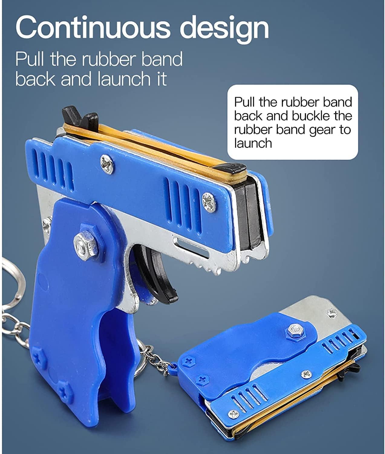 Spaß für Groß und Klein: Die klappbare Mini-Gummibandpistole im Test!