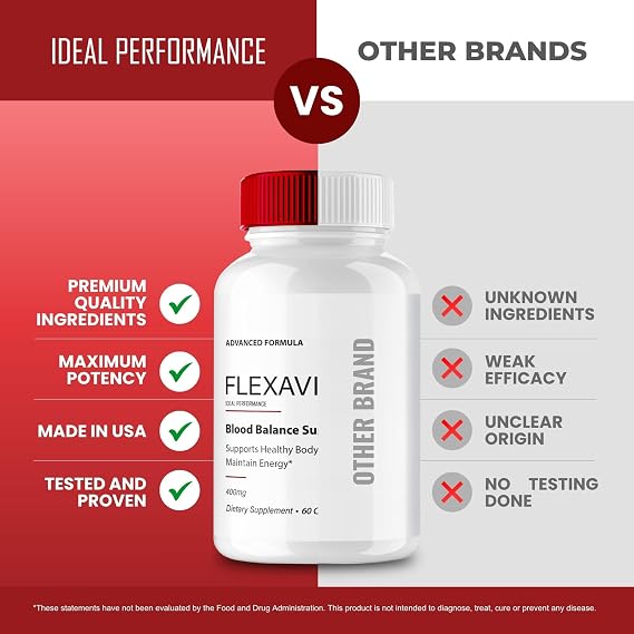 Flexavida Capsules, Official Flexa Vida Blood Optimizer Supplement Pills with All Natural Ingredients - Maximum Strength, Advanced Formula Flexavida Health & Wellness Support Reviews (3 Pack)