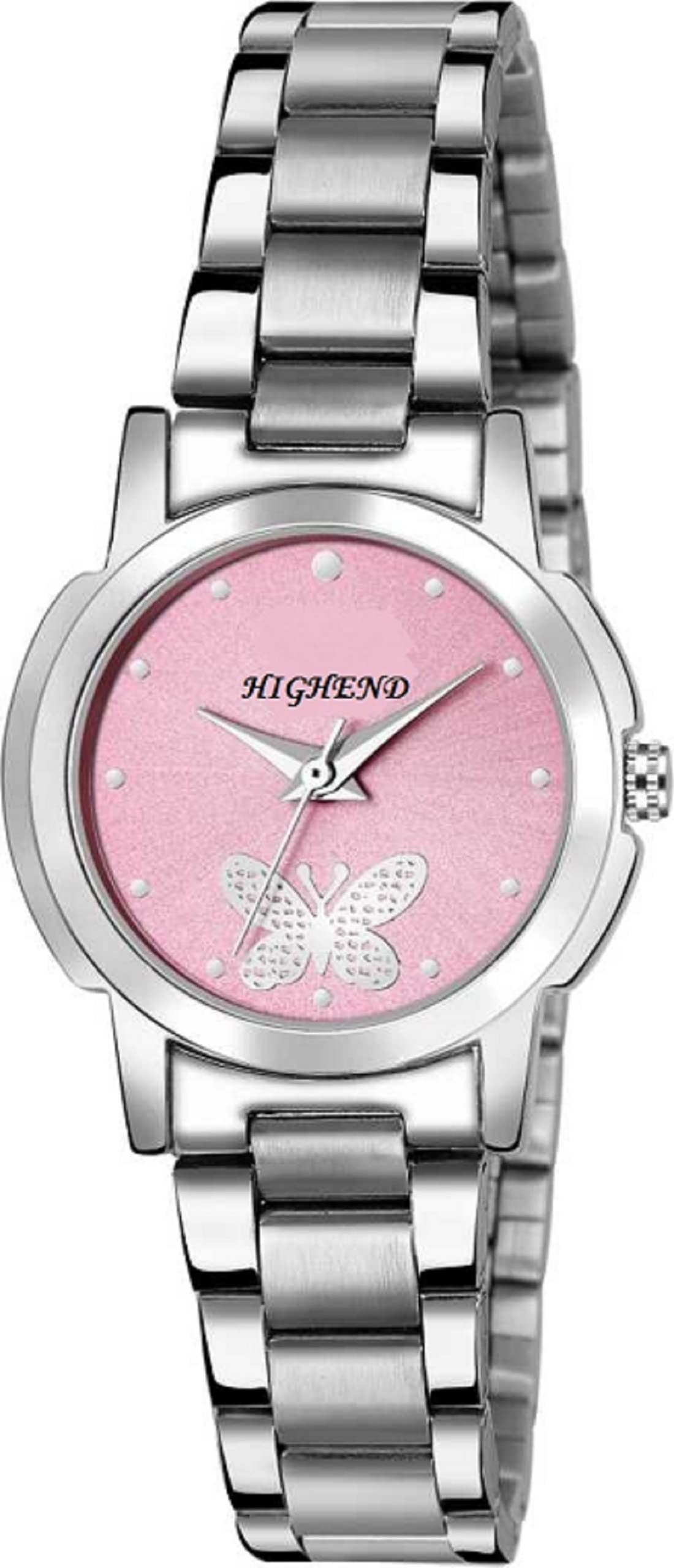 Highend H-311 Stainless Steel Silver Plated Pink Round Dial Stylish Girls and Women Hmts Quartz Analog Wrist Watch (B0BS6T83S6) Amazon Price History, Amazon Price Tracker