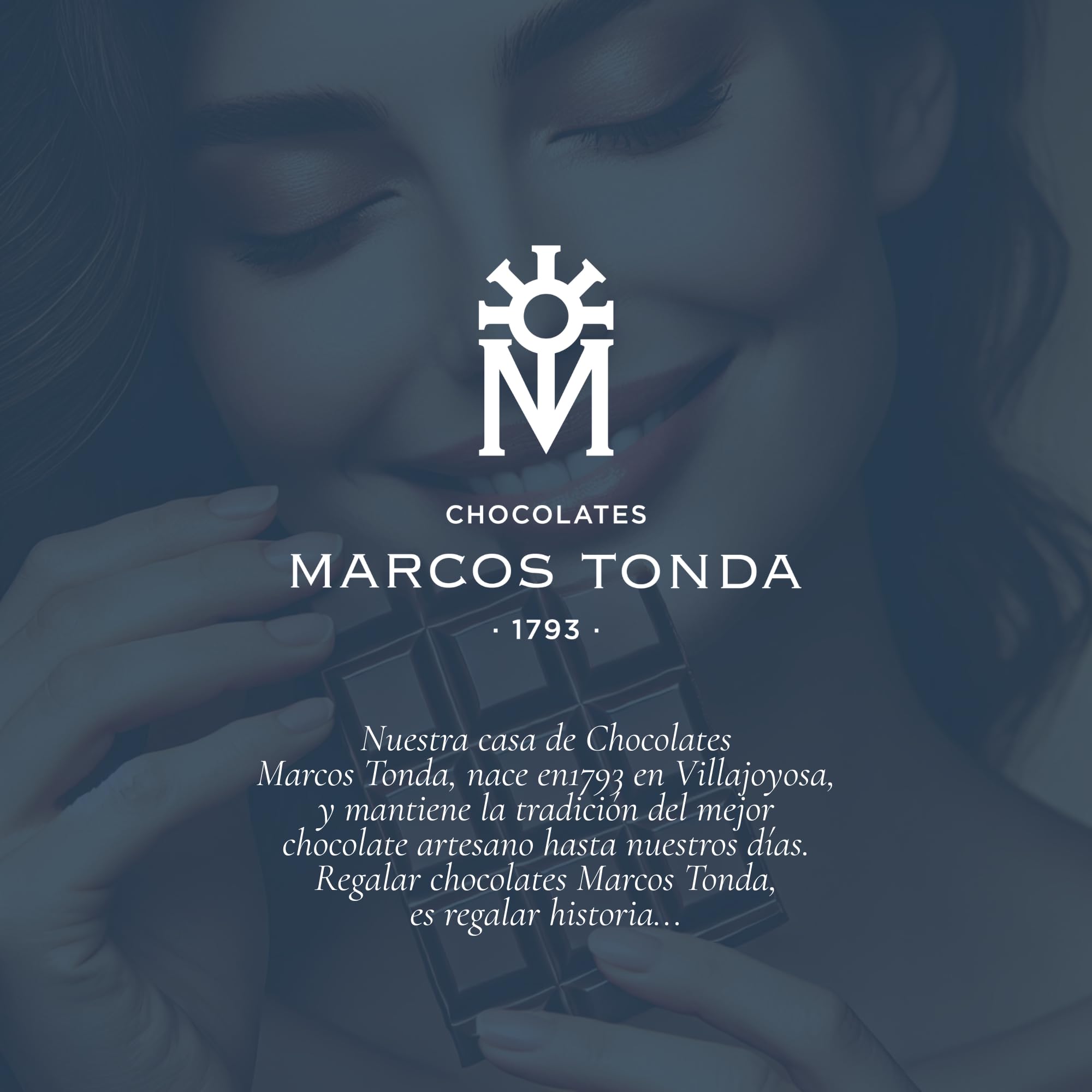 Chocolate Marcos Tonda – Pack 5 uds | Chocolate Puro 55% | Chocolate Negro Extrafino 200g x 5 | Chocolates Originales Para Regalar | Desde 1793