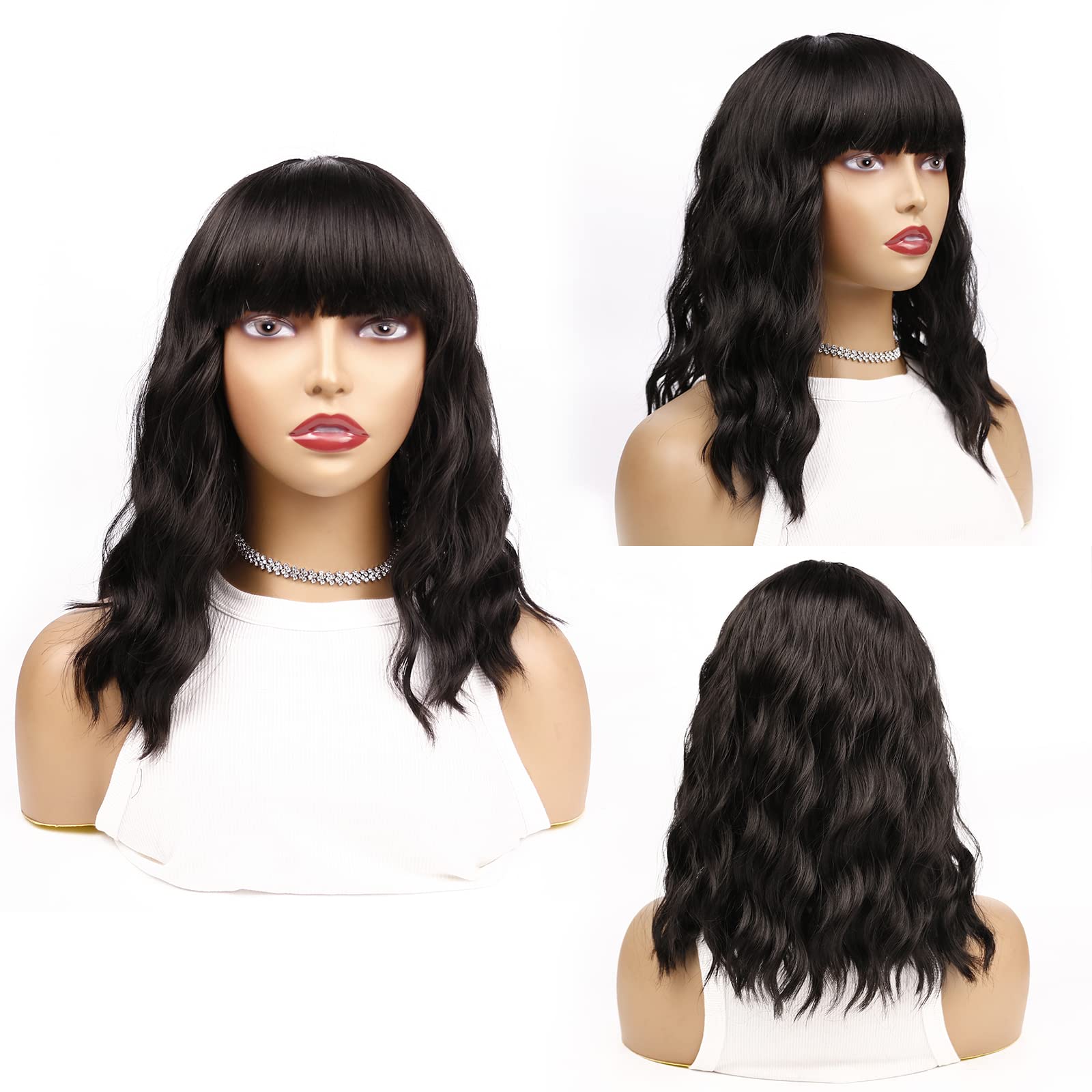 Amazon.com: Hotbaby Hair Peluca corta sin pegamento con flequillo ajustable  Hotbaby14 pulgadas, pelucas sintéticas rizadas suaves hasta el hombro para  mujer, aspecto natural, uso de fiesta, 311A : Belleza y Cuidado Personal