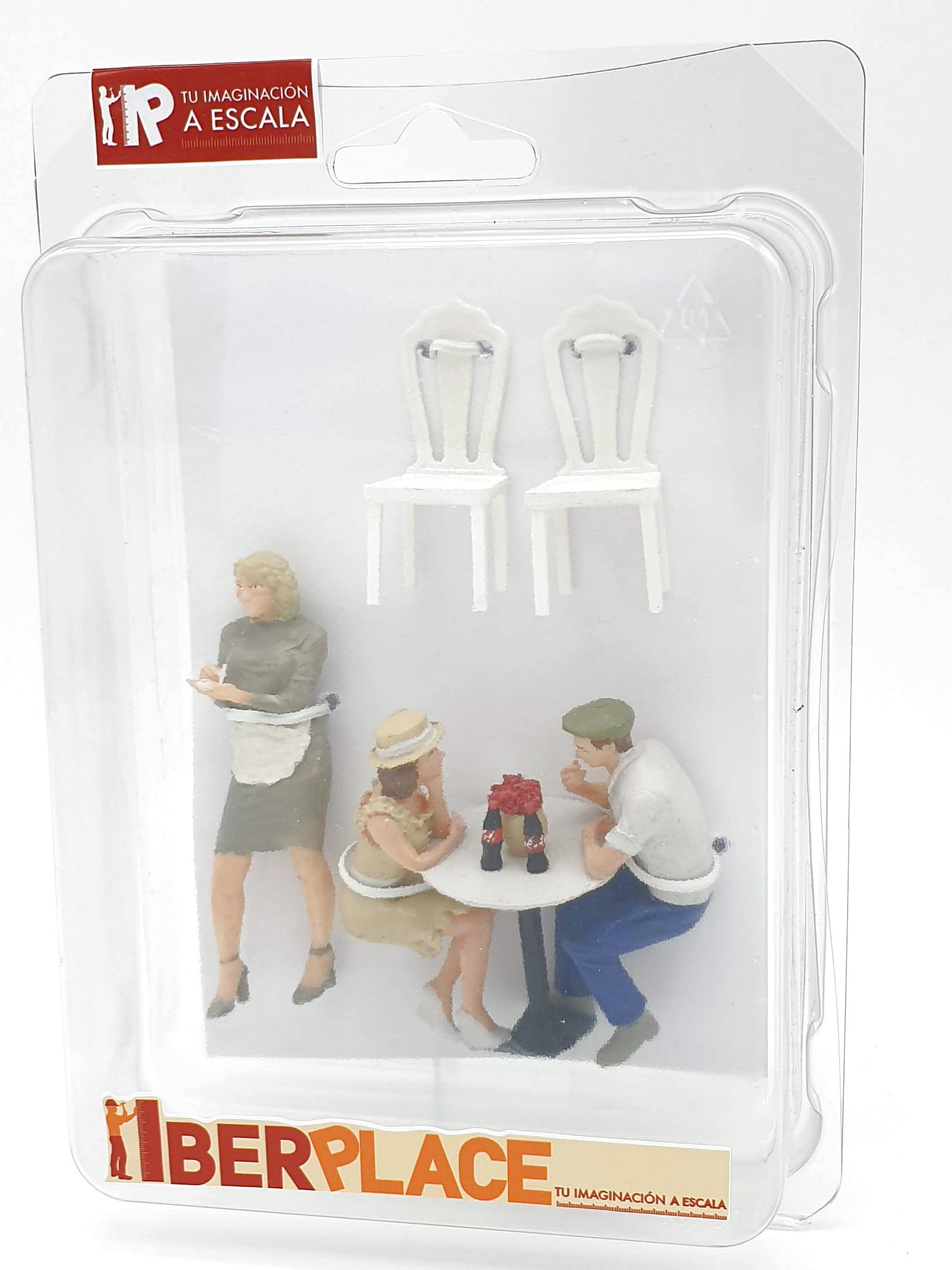 G Scala 1:22,5 Figure Iberplace 40008 Persone sedute Caffeteria Set modellismo per ferrovia del giardino