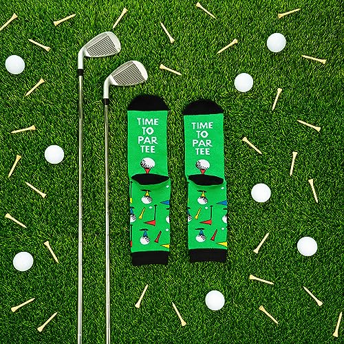Time To Par Tee Funny Golf Socks For Men Gift For Golfers One Size #TOP4