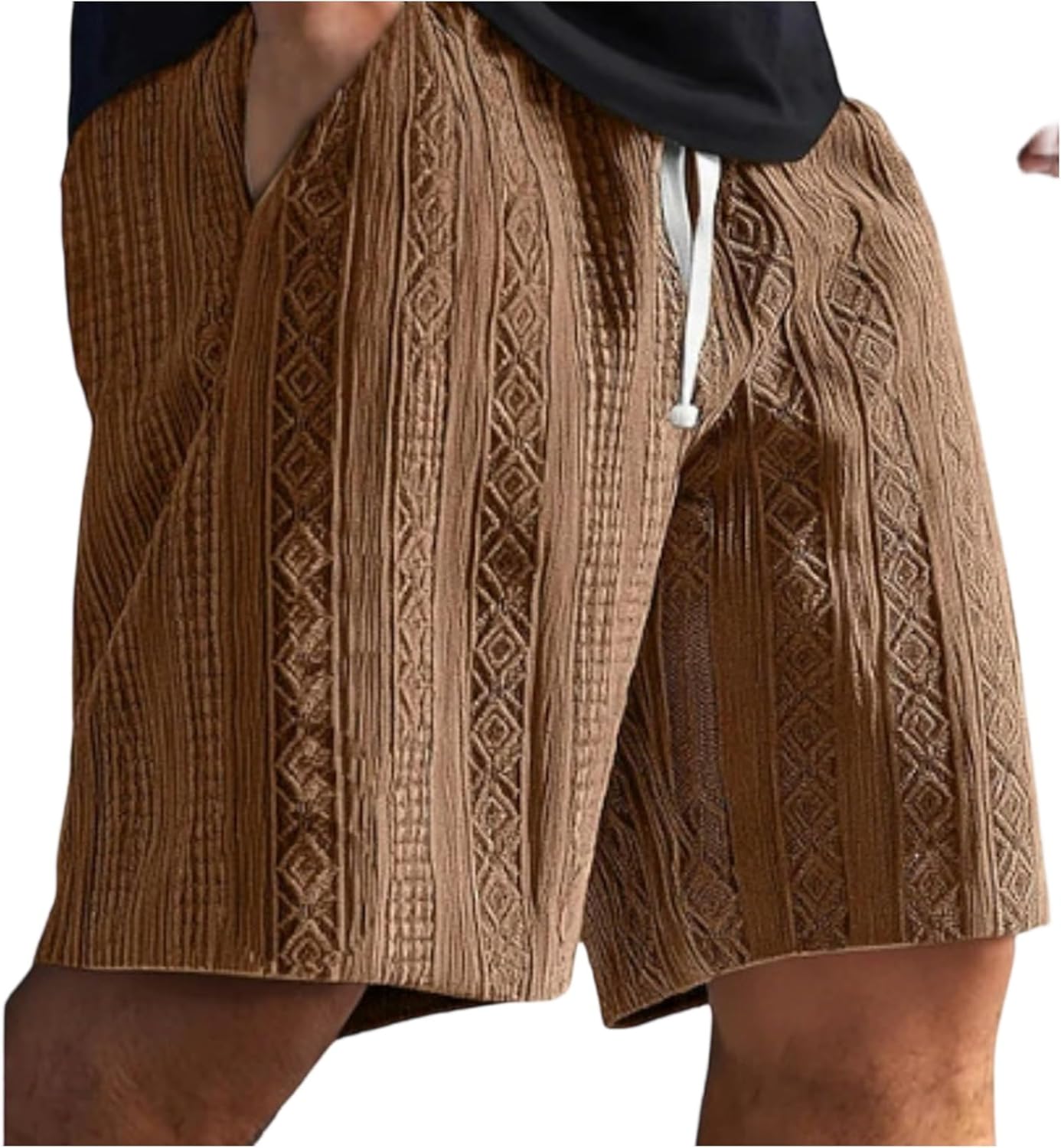 RTTUIOP Mens Shorts Casual Beach Workout Running Athletic Floofy Wide Legged Elasticated Elasticated Waist Shorts