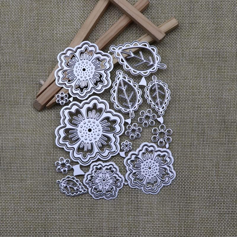 Miniatura 7 de AHOMASH Troqueles de corte de metal, troqueles de flores para álbumes de recortes, álbumes de fotos, troqueles decorativos para manualidades,
