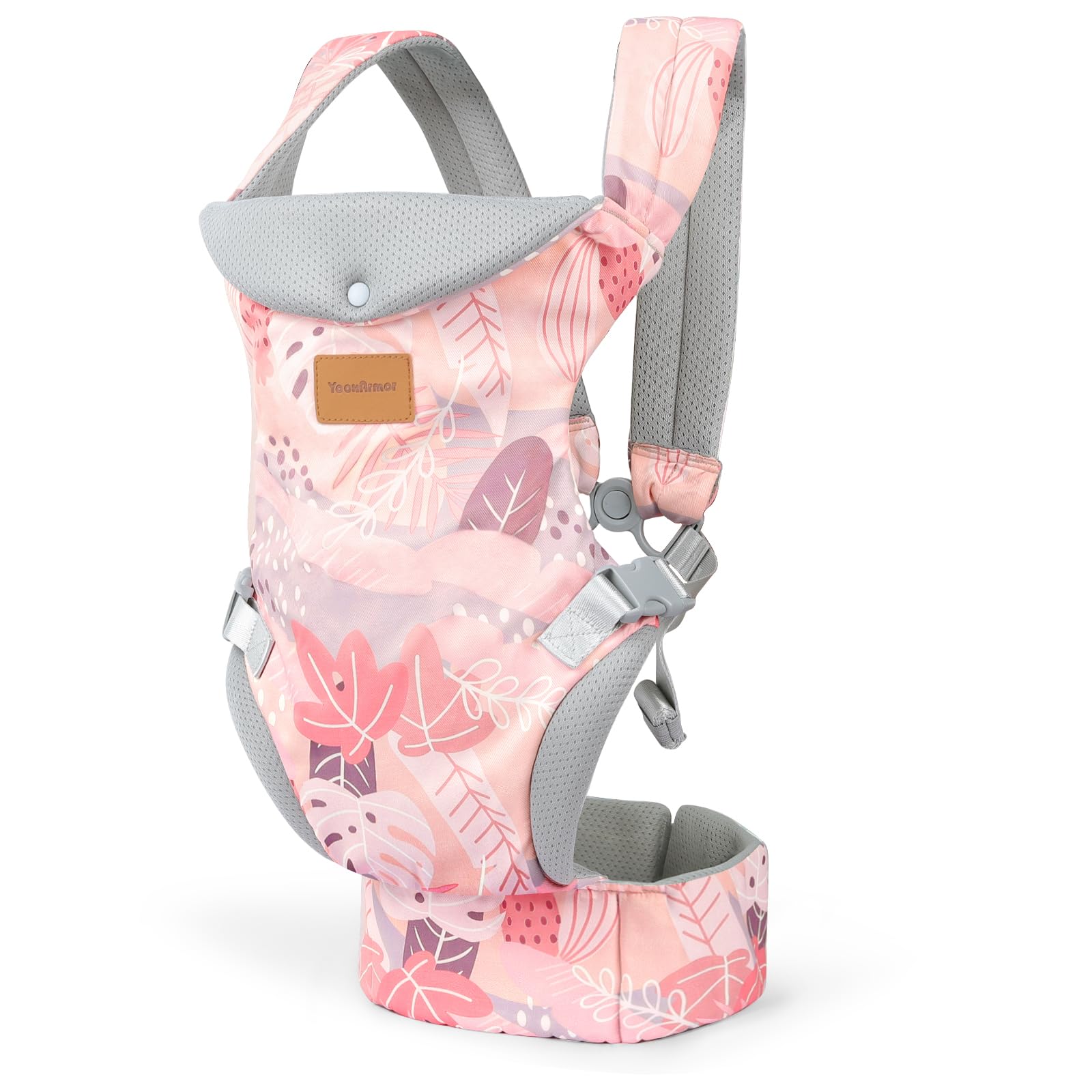 YooxAromr Marsupio Neonato,Ergonomico Regolabile Marsupio per Neonati di 3-36 Mesi,Porta Bebè per Bambini da 3-30kg,Voltato verso l'interno e verso l'esterno,Anteriore e posteriore