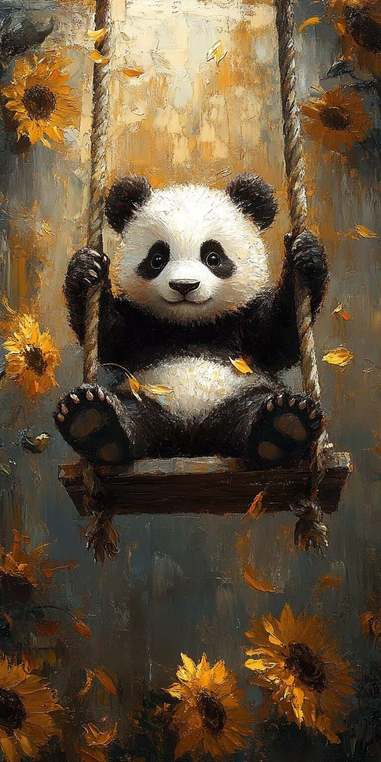 Dipingere con i Numeri Adulti PandaGirosoli, 60x120cm, k-440