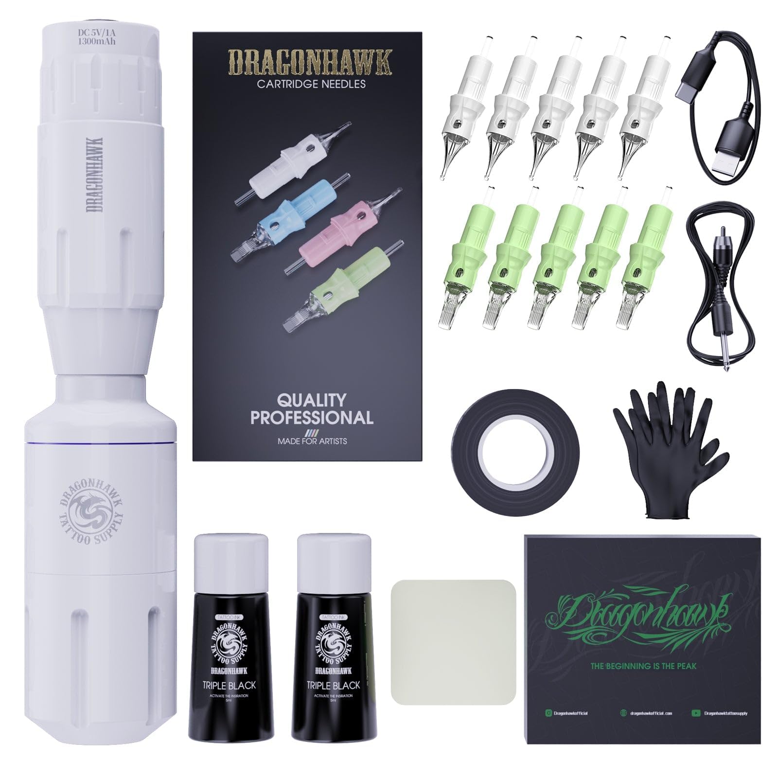 DRAGONHAWK タトゥーマシン　限定　美品 Amazon | ドラゴンホーク タトゥーガン キット S1 ロータリー