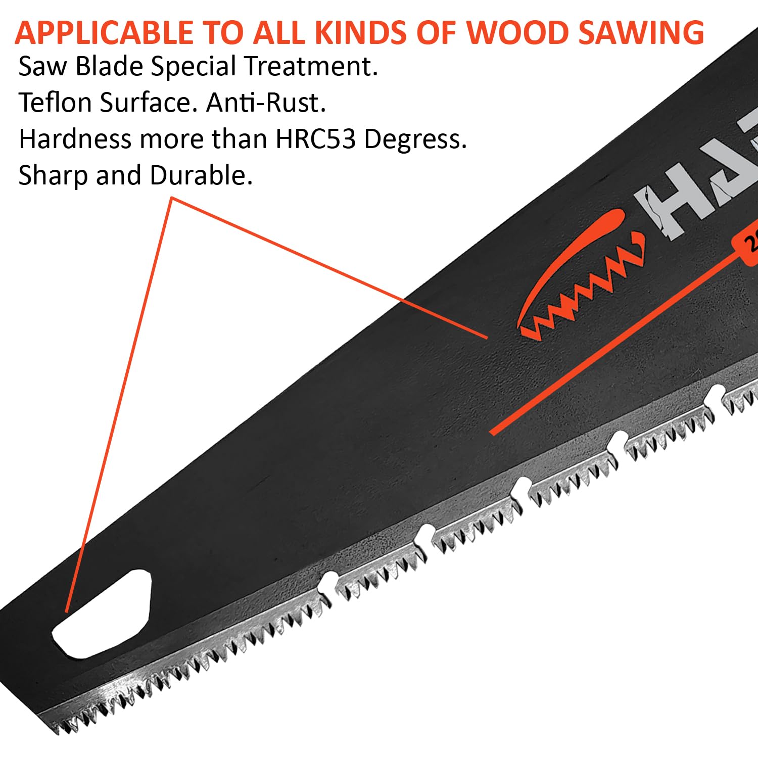 Harden 20" Professional Hand Saw - Wood Cutting -5 Harden 20" Professional Hand Saw - Wood Cutting -5