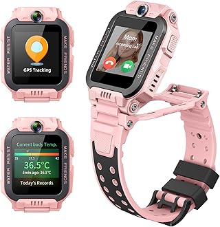 imoo Watch Phone Z7 Kids Smart Watch, Smartwatch with Long-lasting HD Video & Phone Call, Kids GPS Watch with Real-time Locating & 14 Days History, 4 Multisport Mode & IPX8 Water-resistant (Pink)