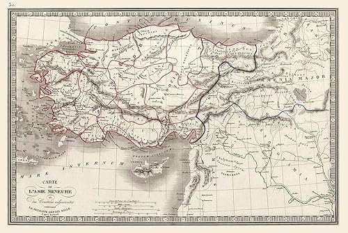 Posterazzi Asia Minor Turquía 1839 Monin - Póster impreso, multicolor