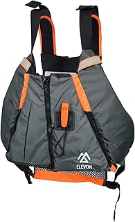 Elevon Padded Universal Kayak Boating Life Vest Life Jacket, Small, Medium and Large