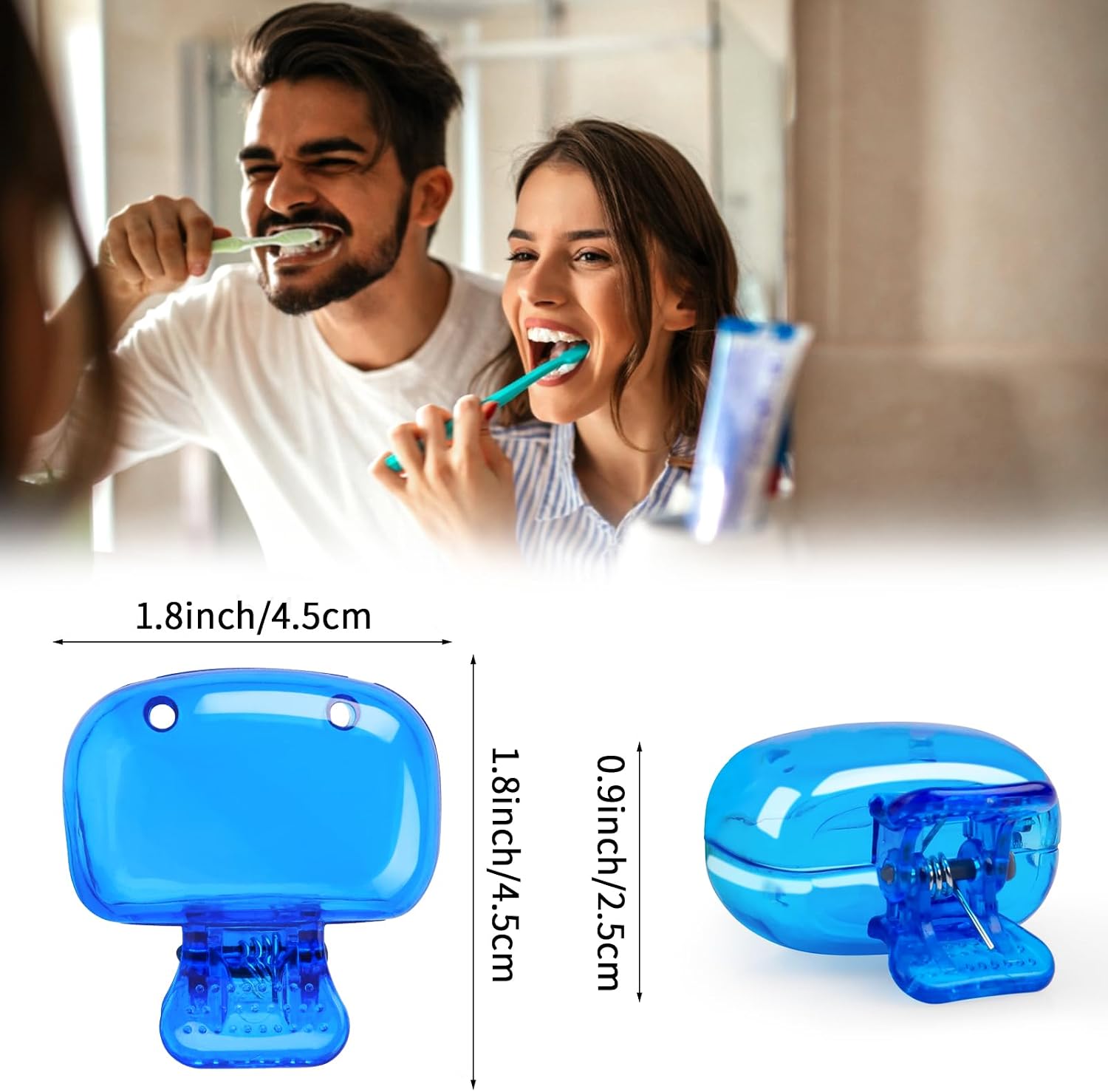 6 Pack Toothbrush Covers Portable Toothbrush Coverings Clips for Protector Tooth Brush Storage Head Cover Cap for Kids Bathroom Home Travel Tooth Brush Case