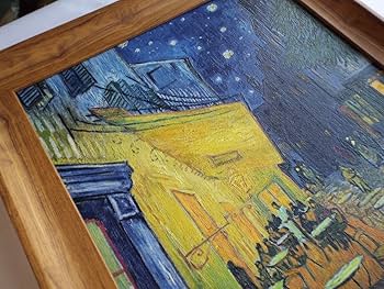 ゴッホ　夜のカフェテラス　ゴッホの立体複製画「アルゴグラフ」 ゴッホ 夜のカフェテラス ゴッホの立体複製画「アルゴグラフ