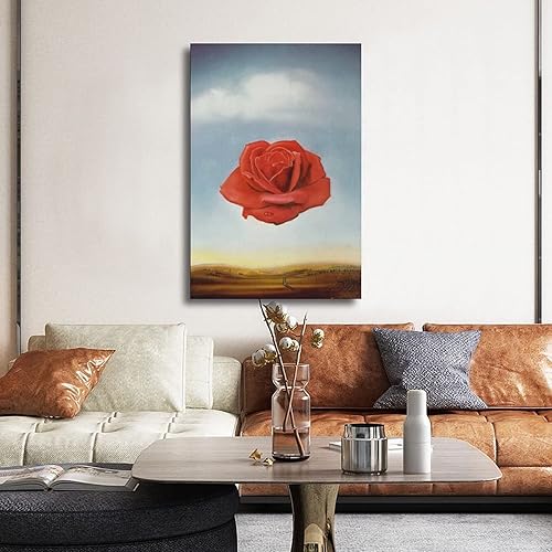 Vista 142 de 40 pinturas famosas de Dali - Salvador Dalí - El Ángelus arquitectónico del mijo - Póster artístico en lienzo y arte de pared, póster moderno