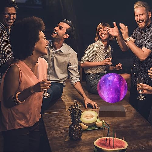 Miniatura 4 de VGAzer Lámpara de luna levitante, lámpara de luna de ilusión 3D con control remoto, lámpara LED de galaxia para decoración de dormitorio, sala de