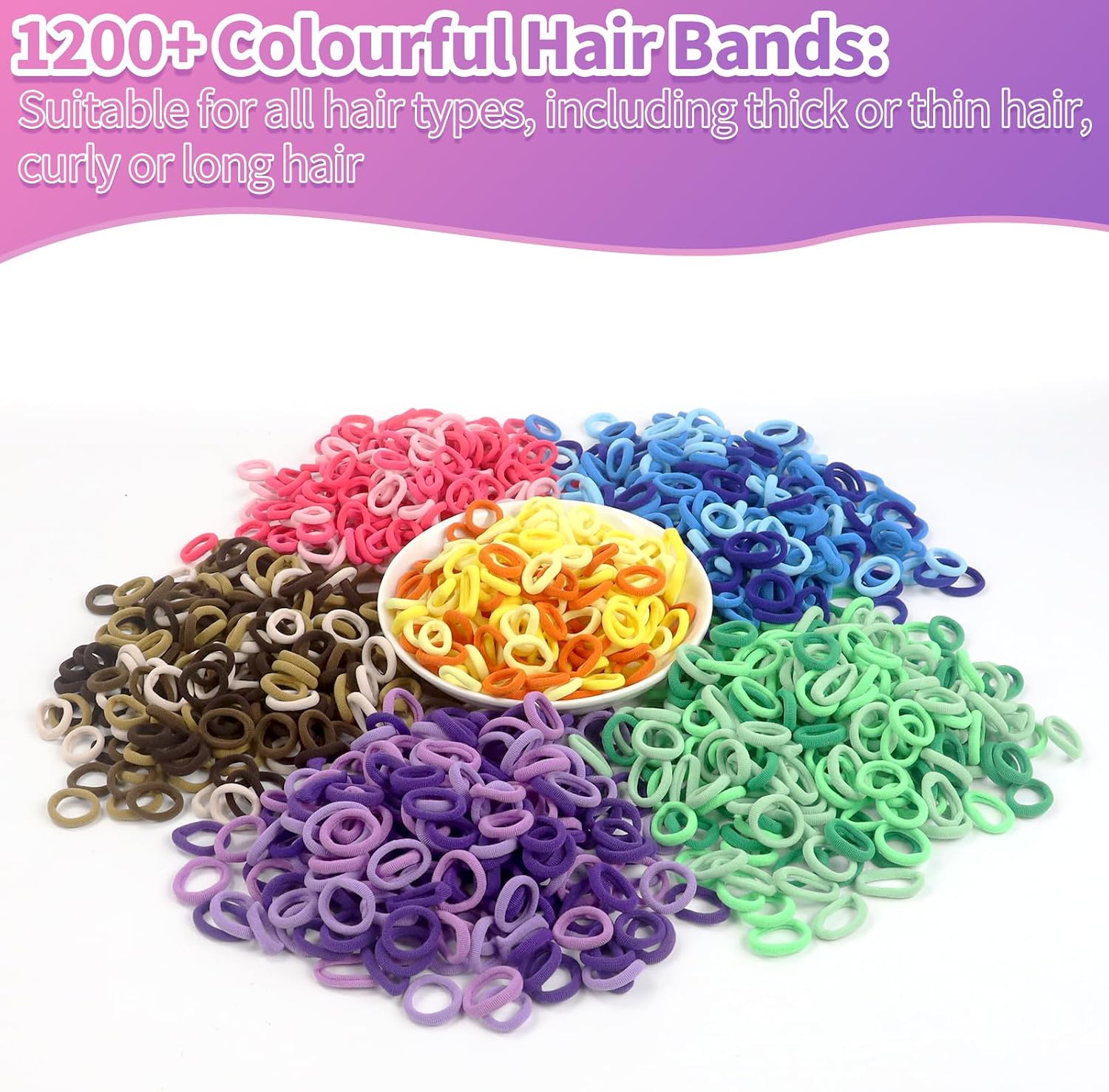 STAOVA 1200 Pcs Cloth Loom Bands Refill for Weaving Loom Bracelets Kit image 5