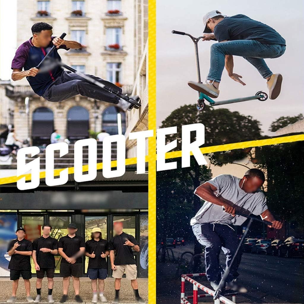 Scooters Kick Scooter for Adults Teens, Elite Pro Stunt Scooters, Freestyle Trick Scooter, Advanced Competition-Ready (Color : Red, Size : 51 * 59 * 86cm)