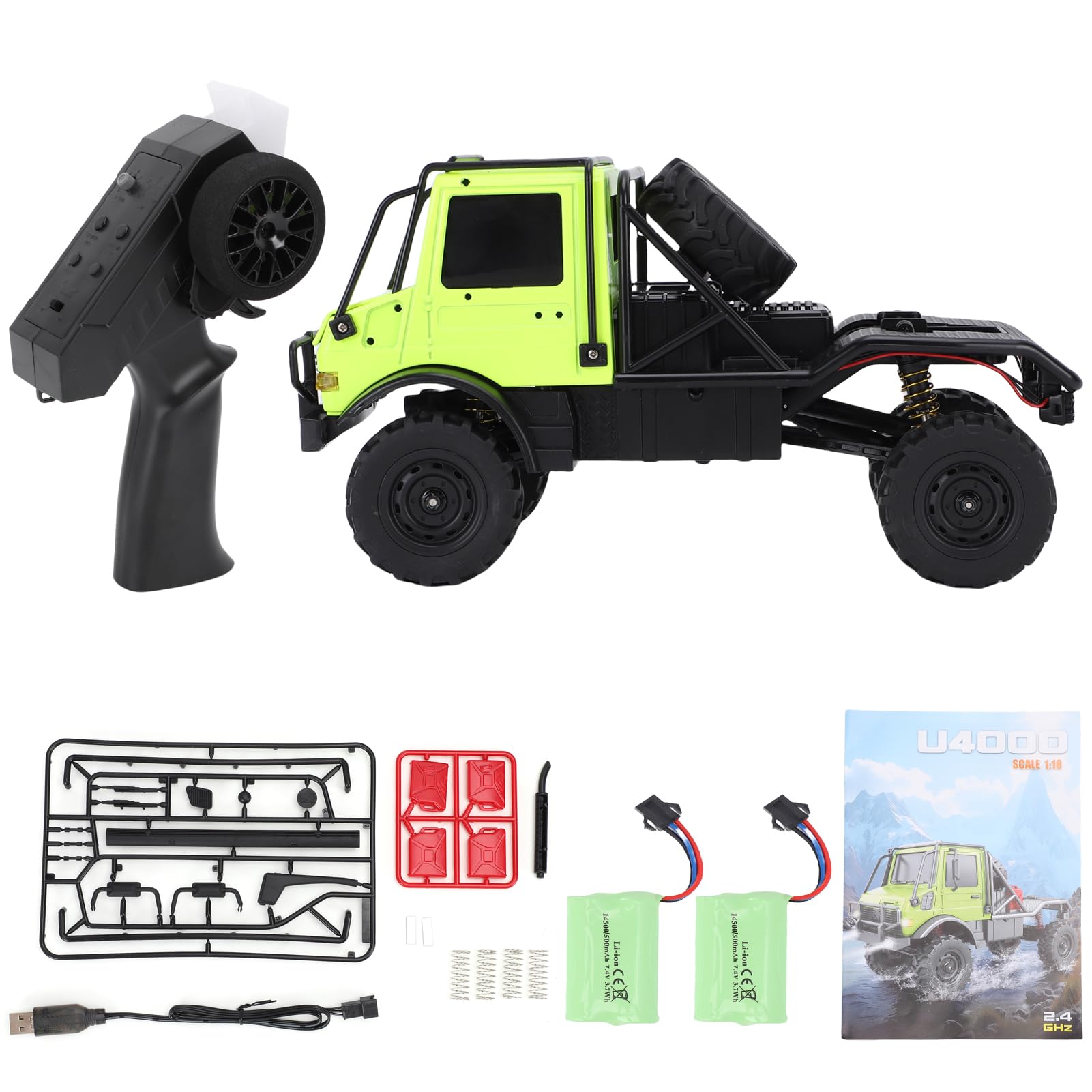 1:18 RC Crawler 4WD Auto Telecomandata (Green)