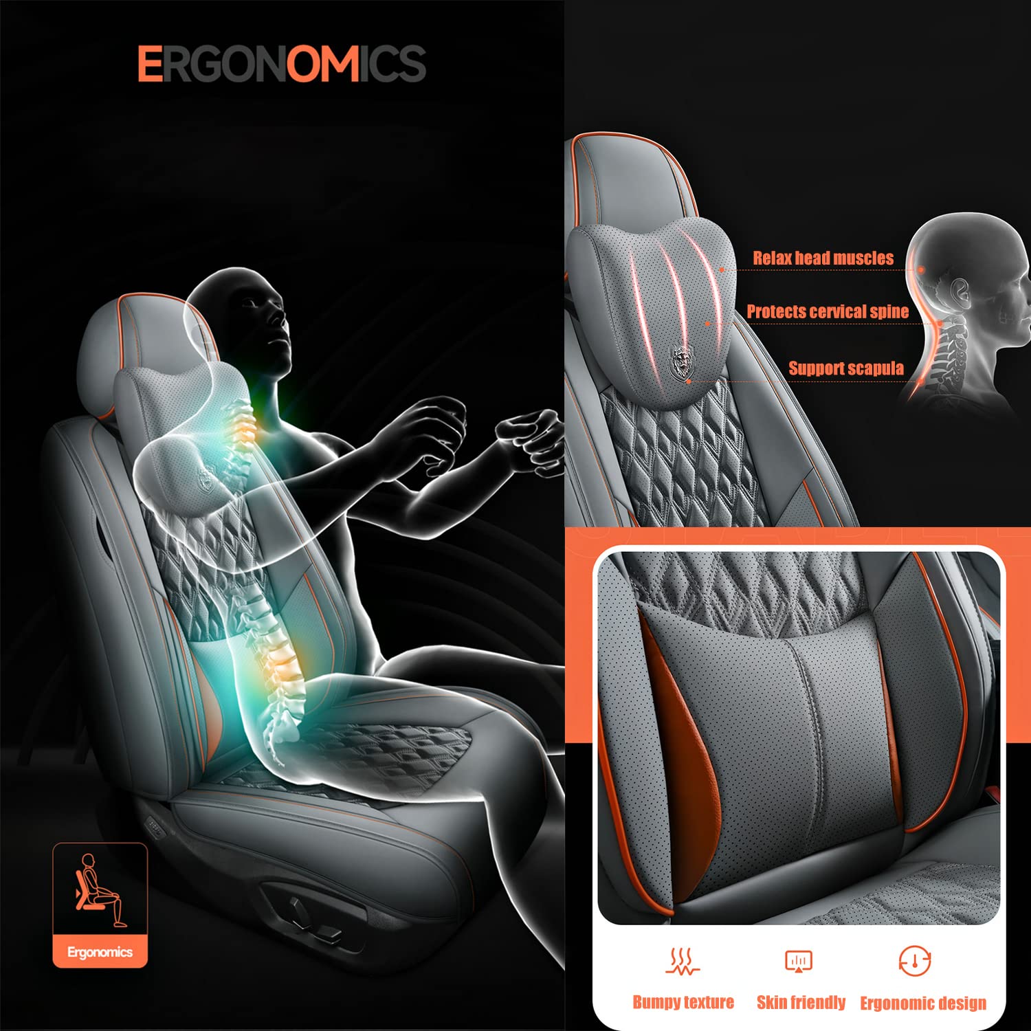 DESIAR Pokrowce na siedzenia samochodowe Seria do Mitsubishi Pajero 4 2 Sport Outlander XL ASX Montero akcesoria Lancer 9 10 Carisma Kompatybilny pokrowiec na fotel samochodowy_Czerwony Edycja Deluxe