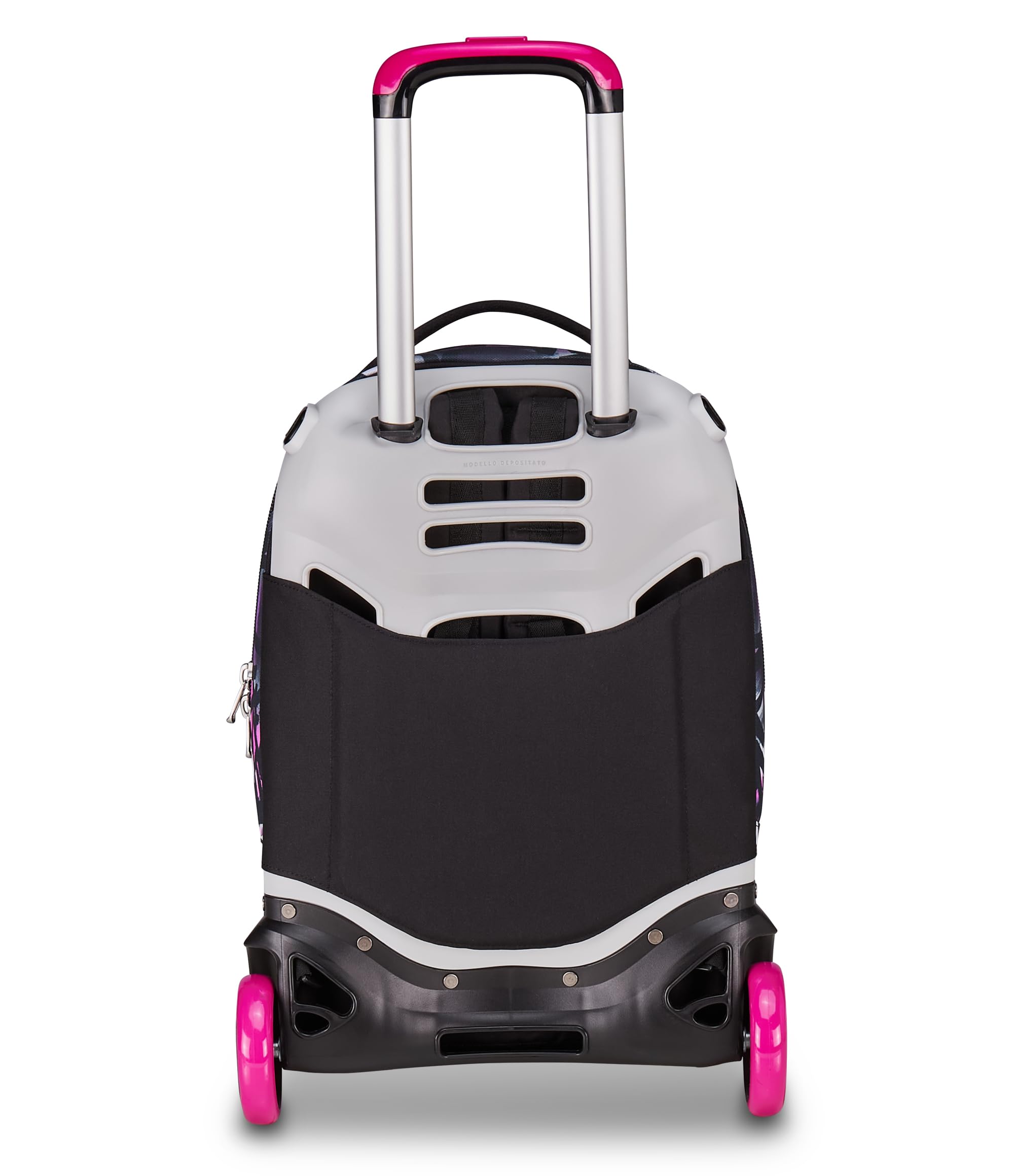 Seven Zaino Trolley Scuola Elementare Bambina, Zaino Sganciabile, Triplo Uso, New Tech, fucsia