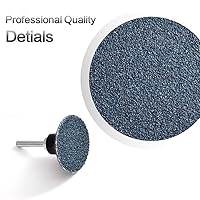 Vista 4 de Quick Change Grinding Disc, 50 Pcs 2 inch Sanding Discs, Zirconia Coated Roll Lock Disc for Surface Prep (36 Grit)